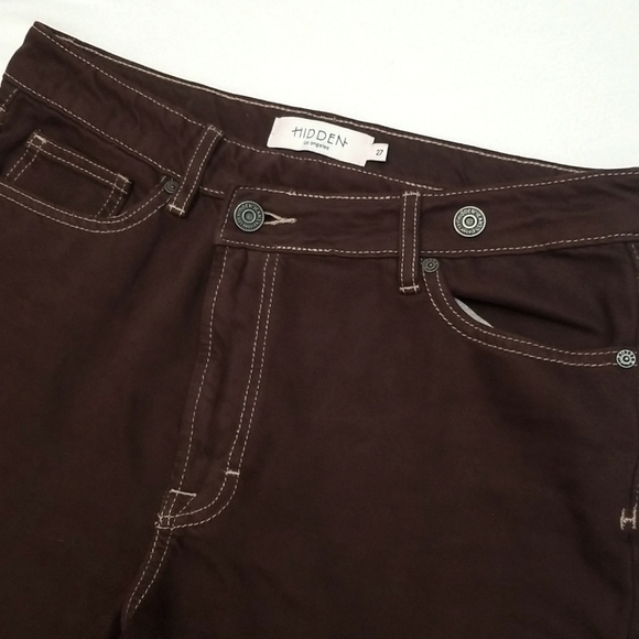 HIDDEN Jeans Brown Crossover Cargo Pants - Picture 2 of 7